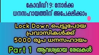 Financial assistance to Expatriates|പ്രവാസികൾക്ക് നോർക്ക വഴി₹5000 ധനസഹായം|Apply online need document