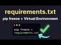 How to Create requirements.txt in Python | Virtual Environment + pip freeze Tutorial