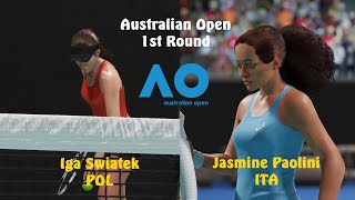 Australian Open 2023 | Iga Swiatek vs Jasmine Paolini | 1st Round | AO Tennis 2