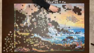 2000 Piece Seaside Haven Jigsaw Puzzle Time Lapse