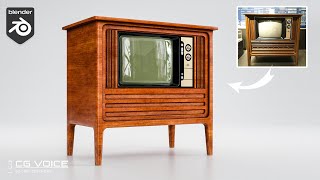 how to model this Vintage Television in blender _ Blender Modeling