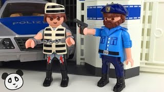 Playmobil Policía Estación comando de Policía a Armado y demostración del juguete PandidoTV