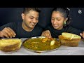 sri lankan crab curry with wood fried roast bread cooking u0026 eating mukbang show asmr eating