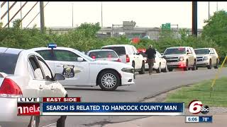 Wanted man ran from Hancock County courthouse, search underway