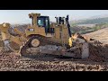 Caterpillar D9T Bulldozer In Action!!