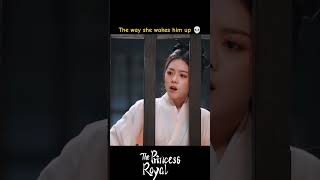 الطريقة التي توقظه بها🤣🤣🤣 #الأميرة_الملكية #ThePrincessRoyal #ZhaoJinmai #ZhangLinghe #youku