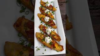 Loaded Potato Skins | Chef Alden B #flychefaldenb #foodie #recipe #appetizer