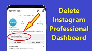 How to delete professional dashboard on instagram new update!! - Howtosolveit