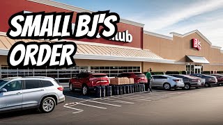 Small Bj's grocery curb side pick up order