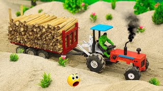 Tractor Framar Fun DIY Mini Tractor Mud Adventure | DIY Mini Tractor from a Trailer @ToysForKhelna