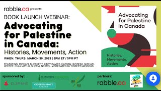 Advocating for Palestine in Canada: Book launch webinar