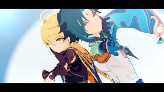 【原神/GenshinImpact MMD】ヒバナ【魈&空 / Xiao&Aether】