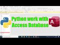 How To Connect And Work With MS Access Database Using Python pyodbc