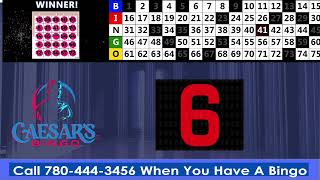 Caesars VBingo  Saturday December 28 2024