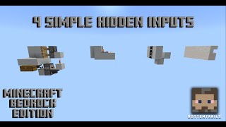 4 Simple Hidden inputs - Minecraft Bedrock Edition. (2026 update)