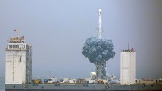 China completes first offshore rocket launch