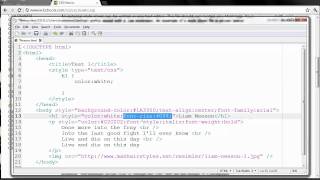 Web Design - Embedded CSS