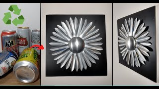 RECICLAR LATAS y hacer una hermosa  flor decorativa - MANUALIDAD FACIL con latas recicladas