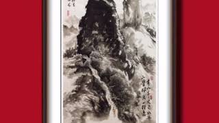 山水国画《双烛览胜》