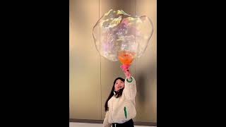 Dinosaur bubbles with in bubble blaster! The best toy for spring and summer time 😎☀️🌿