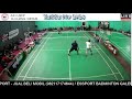 TURNAMEN BADMINTON REGGE CUP 2024 KELAS D3 ( AJI / USEP VS UJANG / KEDUS )