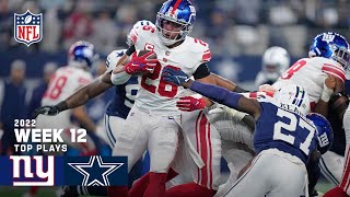 New York Giants Top Plays vs. Dallas Cowboys | 2022 Regular Season Week 12