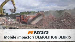 Rockster R1100 mobile impact crusher - Demolition Debris