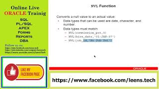 Oracle 12c SQL Workshop: SL#33 NVL, NVL2, NULLIF, and COALESCE Functions in the SQL Statements