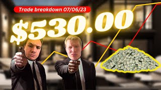 500$ Trading Day Breakdown! (07/06/23)