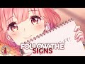 Nightcore - Follow The Signs (lyrics)