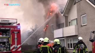 112Twente - Woningbrand Vosbultkamp Overdinkel 26-1-2015