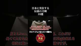 日本に実在する伝説の刀剣18選③【放送禁止級の闇歴史】フルバージョンはコメント欄から #ヤバい教養チャンネル #shorts