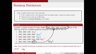 Introduction to Bootstrap Distributions