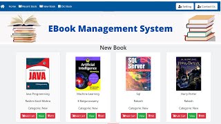 Ebook Management System Java Web Project || Advance Java Web Project Using Servlet, JSP \u0026 MySql