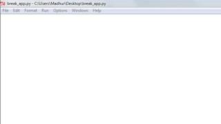 break statement application in python #20