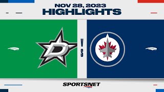 NHL Highlights | Stars vs. Jets - November 28, 2023