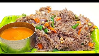 ராகி சேமியா இப்படி செய்ங்க உதிரி உதிரியா இருக்கும் | Ragi semiya recipe Tamil | Healthy Breakfast