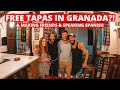 How To Get Free Tapas in Granada, Spain🦐🇪🇸 + Making Friends With Locals & Trying To Speak Spanish!