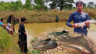 เหมาสระหว่านปลา700บาทหมานสุดๆได้ปลาค่อตัวใหญ่มาลุ้นกันครับ