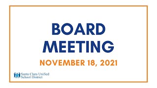 Board Meeting - November 18, 2021