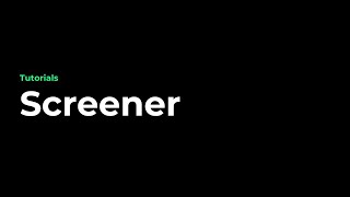 DeriveAI Tutorials: Screener