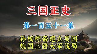 三国正史151 孙权称帝建立吴国，魏国三路大军伐蜀#三国 #三国志