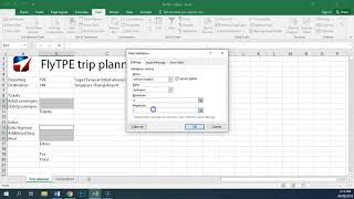 IGCSE ICT task SP2.8-9 - Validation - range check and test data