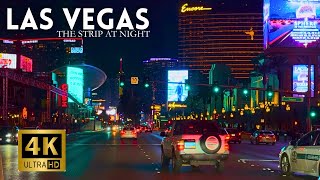 Las Vegas Strip Night Drive 4K Nightlife & Neon Lights | Vegas After Dark