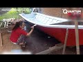 man turns massive water tank into amazing boat start to finish by @mustaqimmuhammadhatta