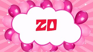 20 seconds children countdown for kids alarm timer clock pink