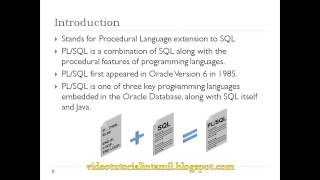 PL/SQL tutorial in tamil - Introduction