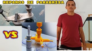 Reparo de parabrisa: Aparelho amador vs  profissional