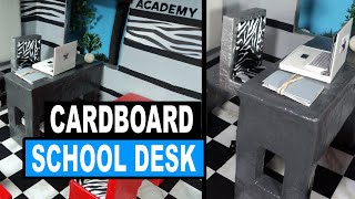 How to Make a Miniatuare Cardboard Desk