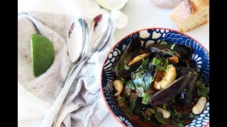 Thai Coconut Curry Mussels - Recipe